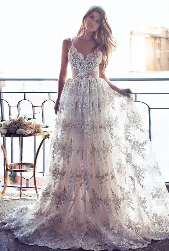 Ball Gown, Sweetheart and Lace Wedding Dress M-2230