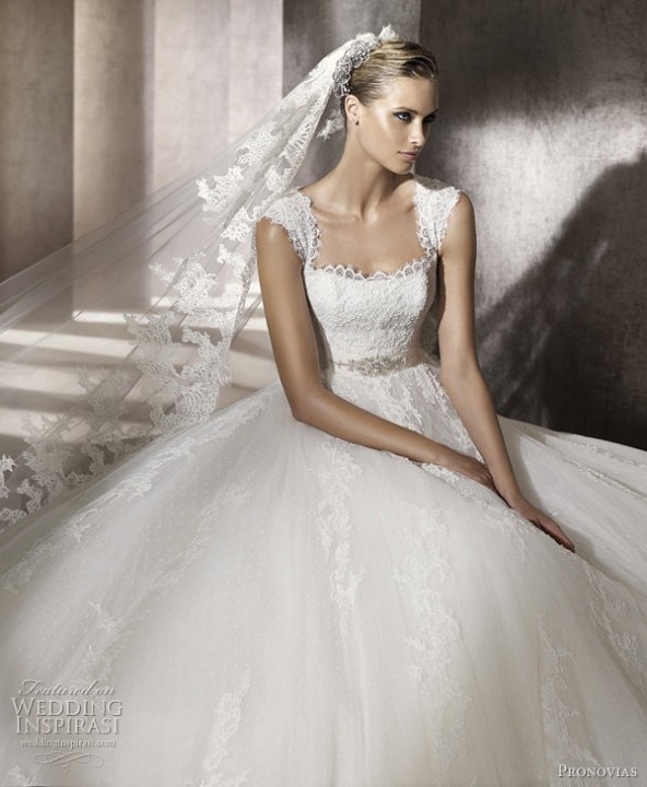 Ball Gown and Sweetheart Wedding Dress M-219