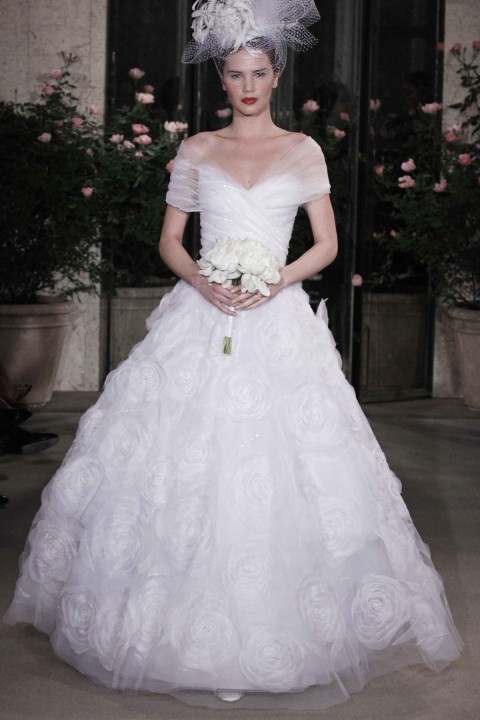 Ball Gown and Illusion - Sheer Wedding Dress M-250