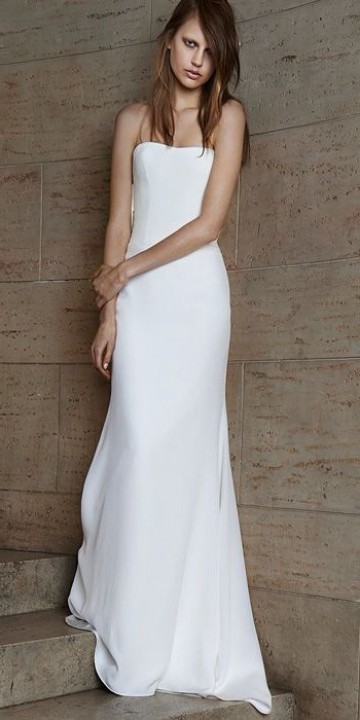 Sheath and Simple Wedding Dress M-1444