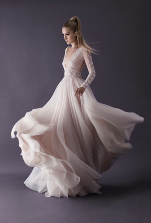 Evening Gowns and Sleeves Wedding Dress M-1485