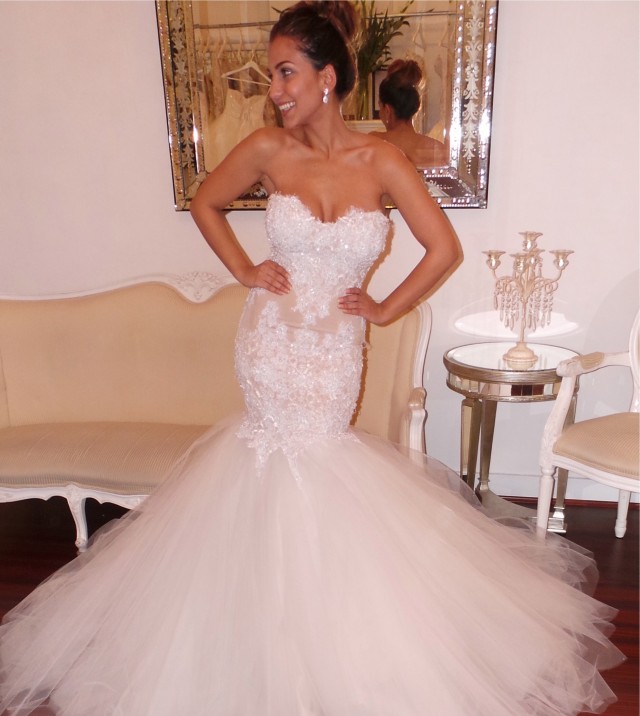 Mermaid and Strapless Sweetheart Wedding Dress M-1567