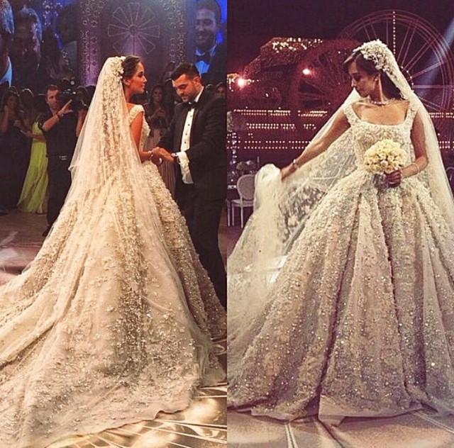 Ball Gown, Sweetheart, Veil and Best Wedding Dress M-1583