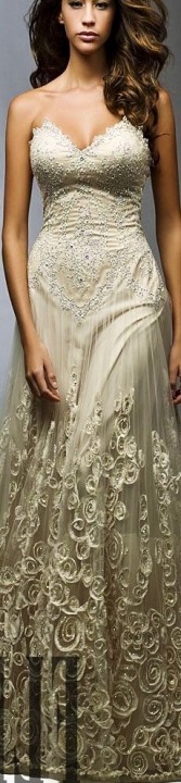 Abendkleider und Herz-Ausschnitt Brautkleid M-1728