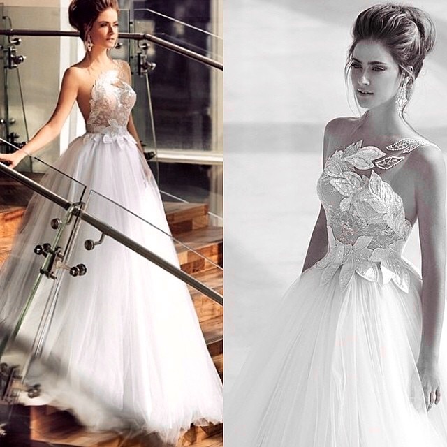 Ball Gown, Fluffy and Tulle Wedding Dress M-1753