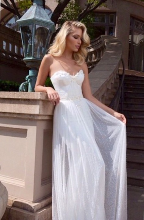 Sheath, Strapless Sweetheart and Simple Wedding Dress M-1765