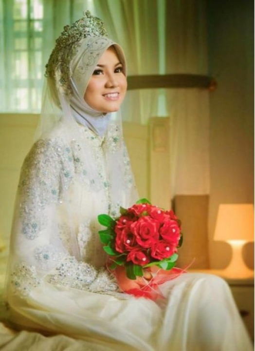Hijab and Sleeves Wedding Dress M-1766