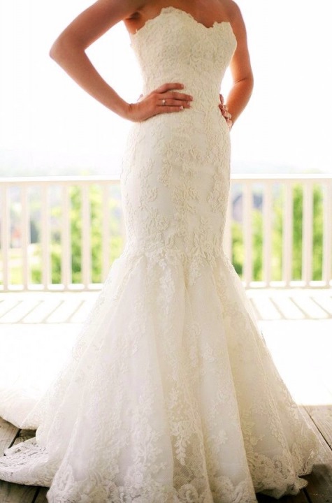 Mermaid and Strapless Sweetheart Wedding Dress M-1817