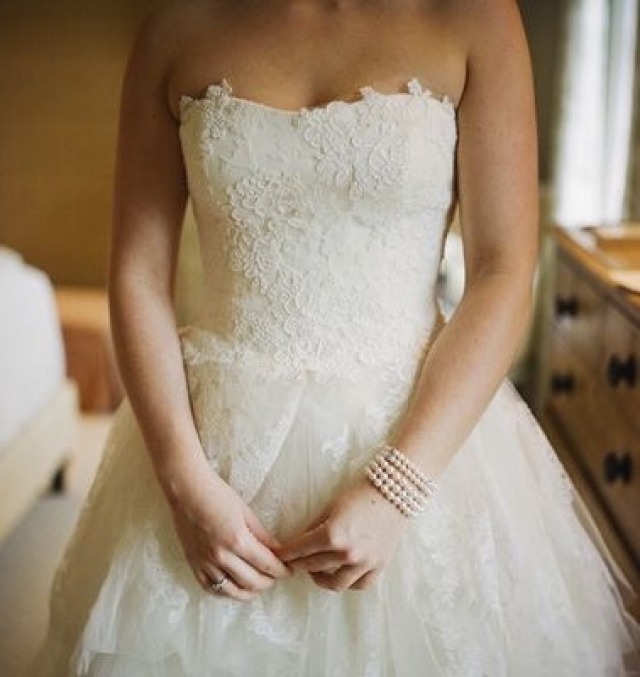 Strapless Straight Wedding Dress M-1824
