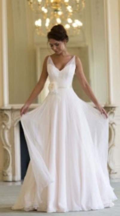 A-Line and Sweetheart Wedding Dress M-1857