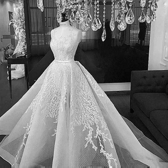Illusion - Sheer Wedding Dress M-1920