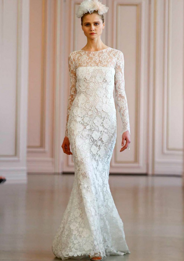 Sheath, Sleeves, 2016 and Lace Wedding Dress M-2000