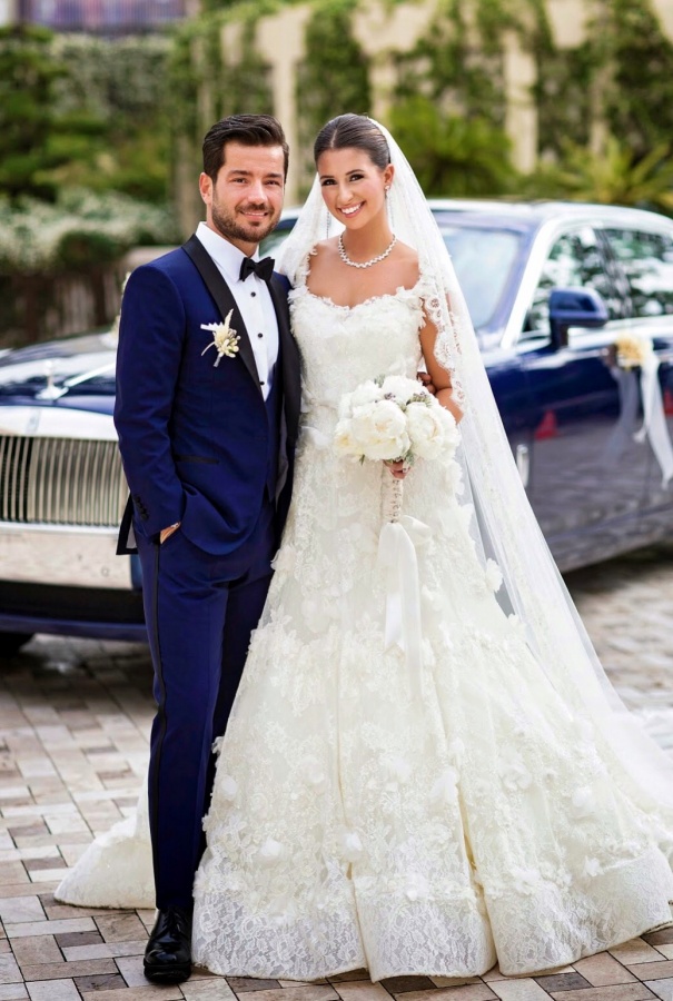 Veil and Celebrities Wedding Dress M-2014