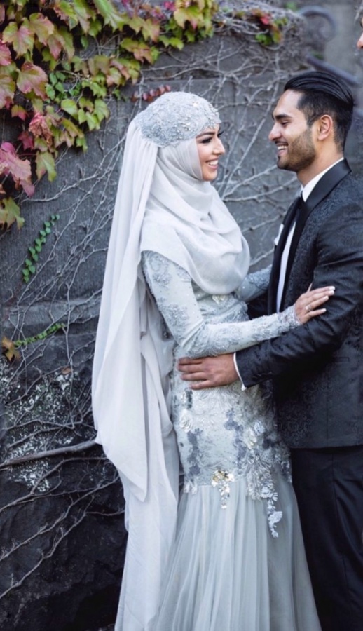 Hijab Wedding Dress M-2023