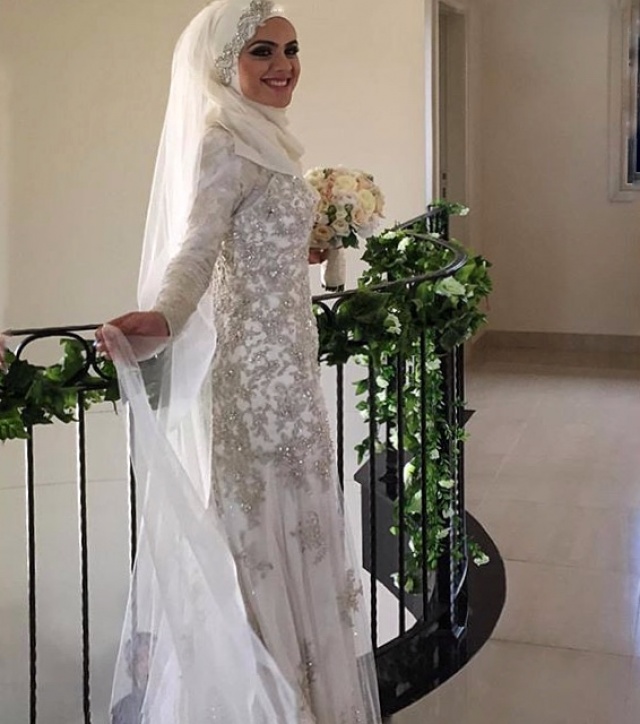 Hijab Wedding Dress M-2035