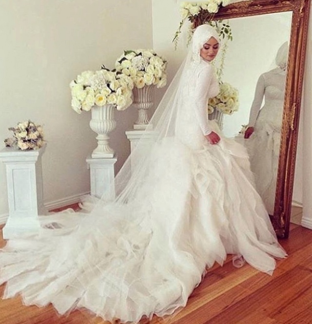 Hijab Wedding Dress M-2057