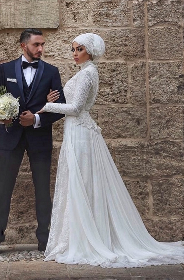 Hijab Wedding Dress M-2074