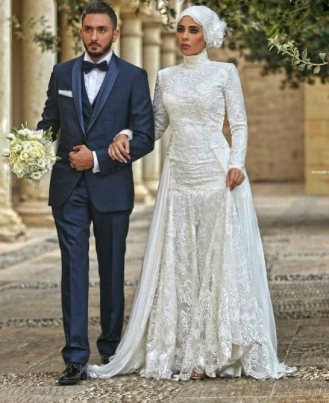 Hijab Wedding Dress M-2178