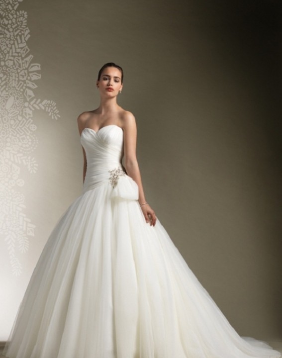 A-Linie, Herz-Ausschnitt und Sag Ja zu diesem Hochzeitskleid Brautkleid M-385