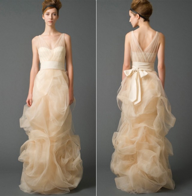 Sheath and Illusion - Sheer Wedding Dress M-425