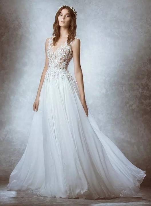 A-Line and Sweetheart Wedding Dress M-1229