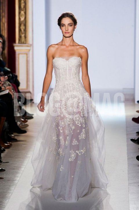 Sheath and Strapless Sweetheart Wedding Dress M-599
