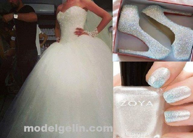 Ball Gown and Strapless Sweetheart Wedding Dress M-674