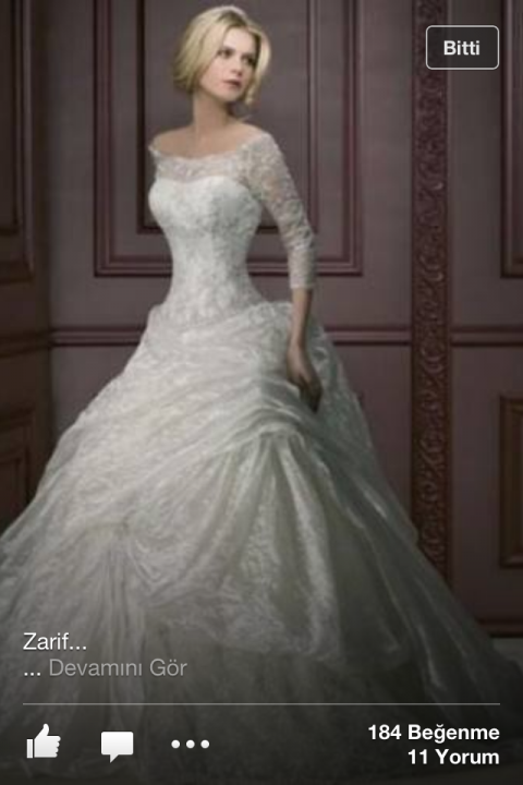 A-Line and Off The Shoulder Wedding Dress M-768