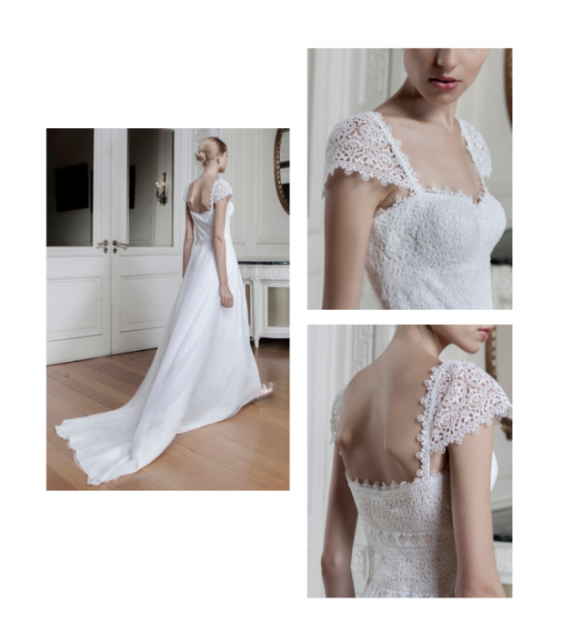 Sheath, Sweetheart and Backless, Lace Back, V Back, Back Details Wedding Dress M-780