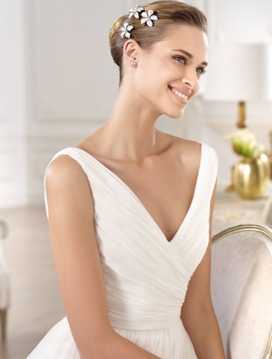 A-Line, Sweetheart and Simple Wedding Dress M-969
