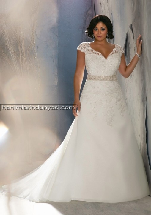 A-Line and Sweetheart Wedding Dress M-1048