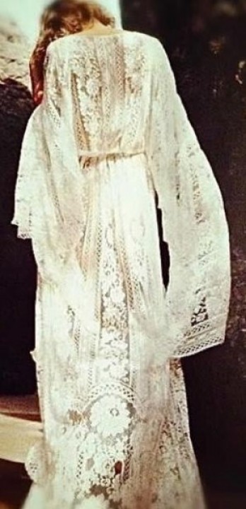 Sheath, Sleeves and Hijab Wedding Dress M-1141