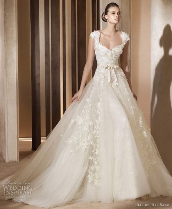 A-Line and Sweetheart Wedding Dress M-1246